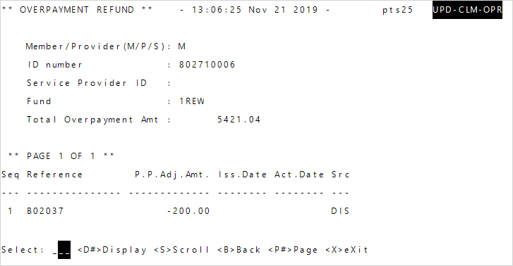 Overpayment Refund - PPA window